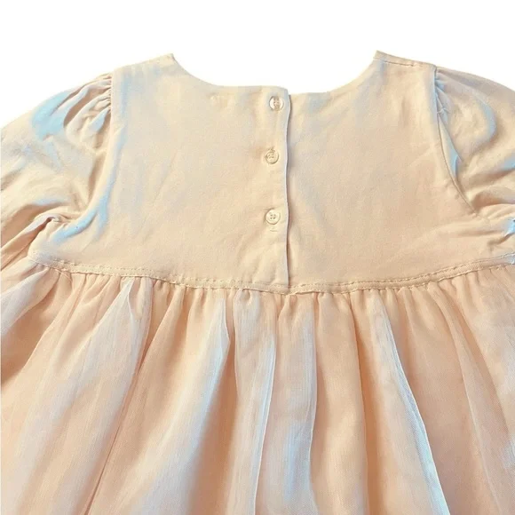 The Little White Company London Elegant Pale Pink Kids Formal Dress Size 5-6Y - Picture 9 of 10